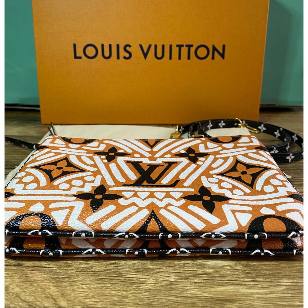 *AUTHENTIC* LOUIS VUITTON Double Zip Pochette Craf